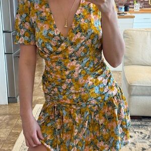 Vibrant Floral Mini Dress